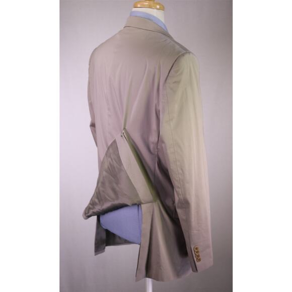 John Varvatos Men's Tan Cotton Lyocell Stretch Blazer 2-Btn 44R 44L - Picture 7 of 10